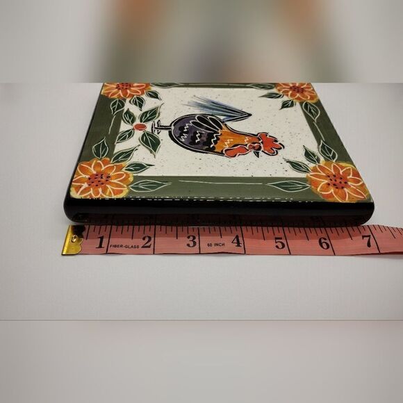 Rooster Ceramic Wall Hanging - Picture 3 of 5